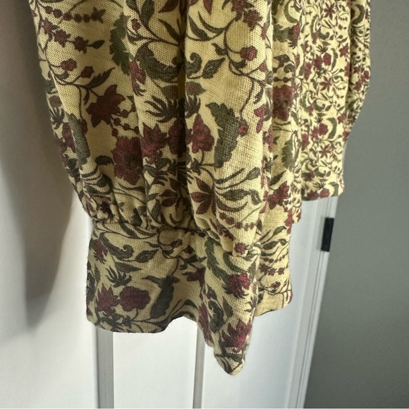 NATION LTD dallyce romance tee in vintage fleur Medium yellow floral cottagecore - Picture 8 of 14